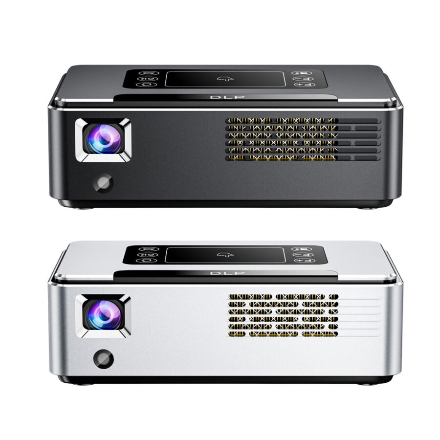 HD700 Mini Portable Projector, Smart Projector with WIFI and Bluetooth 5.3, 1080P Movie Projector for Home Bedroom, 300 ANSI Lumen Electric Focus Built-in Apps, Small Projector for Phone/PC/HDMI/USB/Laptop